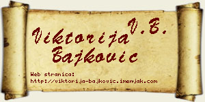 Viktorija Bajković vizit kartica